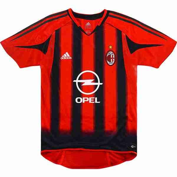 Tailandia Camiseta AC Milan 1ª Retro 2004 2005 Rojo Tailandia Equipacion AC Milan Primera Retro 2004 2005 Rojo