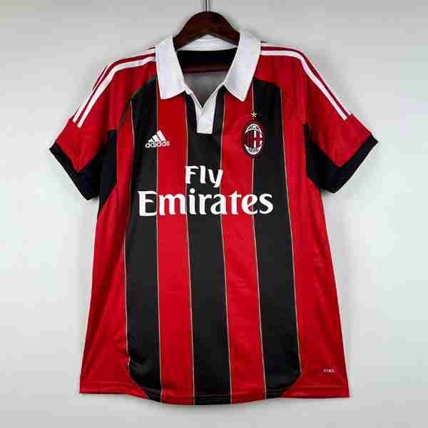 Tailandia Camiseta AC Milan 1ª Retro 2012-2013 Tailandia Equipacion AC Milan Primera Retro 2012 2013