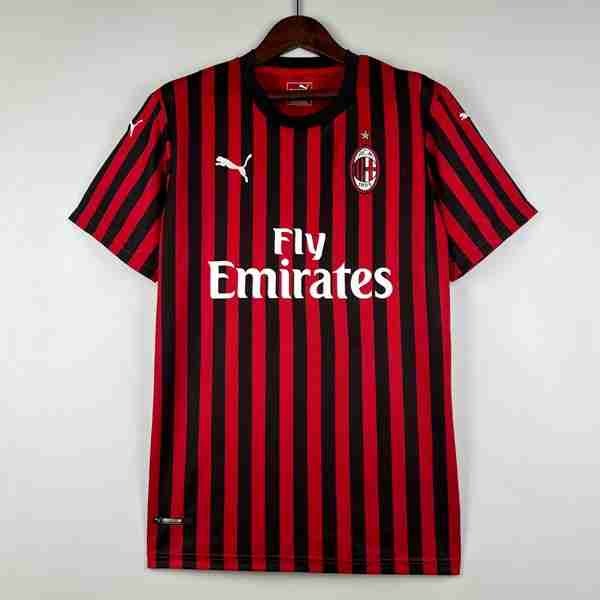 Tailandia Camiseta AC Milan 1ª Retro 2019-2020 Tailandia Equipacion AC Milan Primera Retro 2019 2020