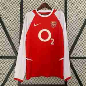 Tailandia Equipacion Arsenal Primera Manga Larga Retro 2002 2004