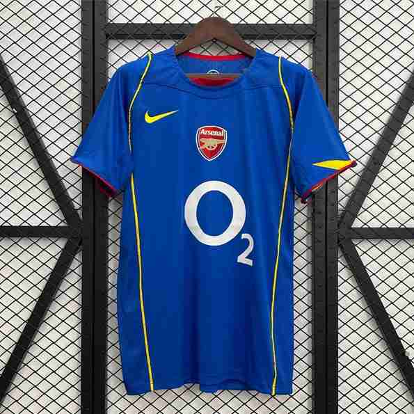 Camiseta Arsenal 2ª Retro 2004-2005 Tailandia Equipacion Arsenal Segunda Retro 2004 2005