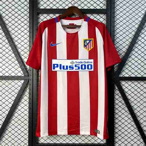 Camiseta Atletico Madrid 1ª Retro 2016-2017 Tailandia Equipacion Atlético De Madrid Primera Retro 2016 2017