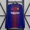 Tailandia Equipacion FC Barcelona Primera Manga Larga Retro 2017 2018