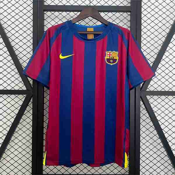Tailandia Camiseta Barcelona 1ª Retro 2005-2006 Tailandia Equipacion FC Barcelona Primera Retro 2005 2006