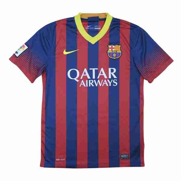 Tailandia Camiseta Barcelona 1ª Retro 2013-2014 Tailandia Equipacion FC Barcelona Primera Retro 2013 2014