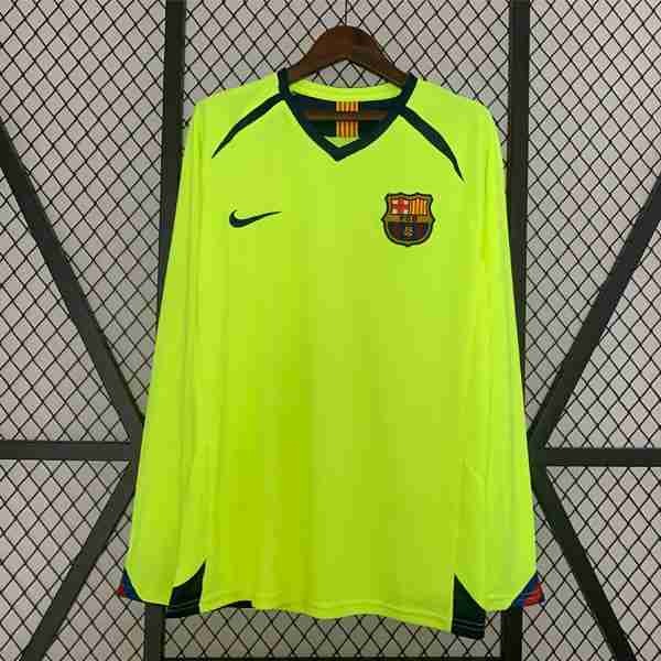 Tailandia Camiseta Barcelona 2ª ML Retro 2005 2006 Tailandia Equipacion FC Barcelona Segunda Manga Larga Retro 2005 2006