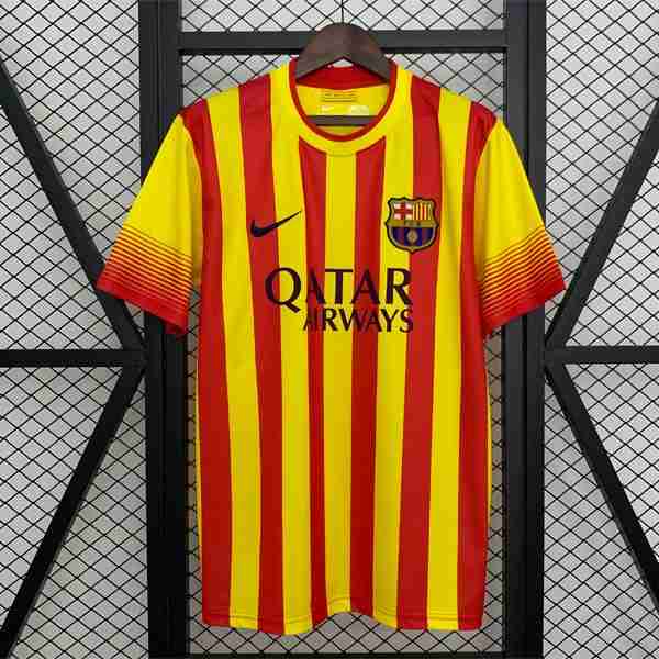 Tailandia Camiseta Barcelona 2ª Retro 2013-2014 Tailandia Equipacion FC Barcelona Segunda Retro 2013 2014