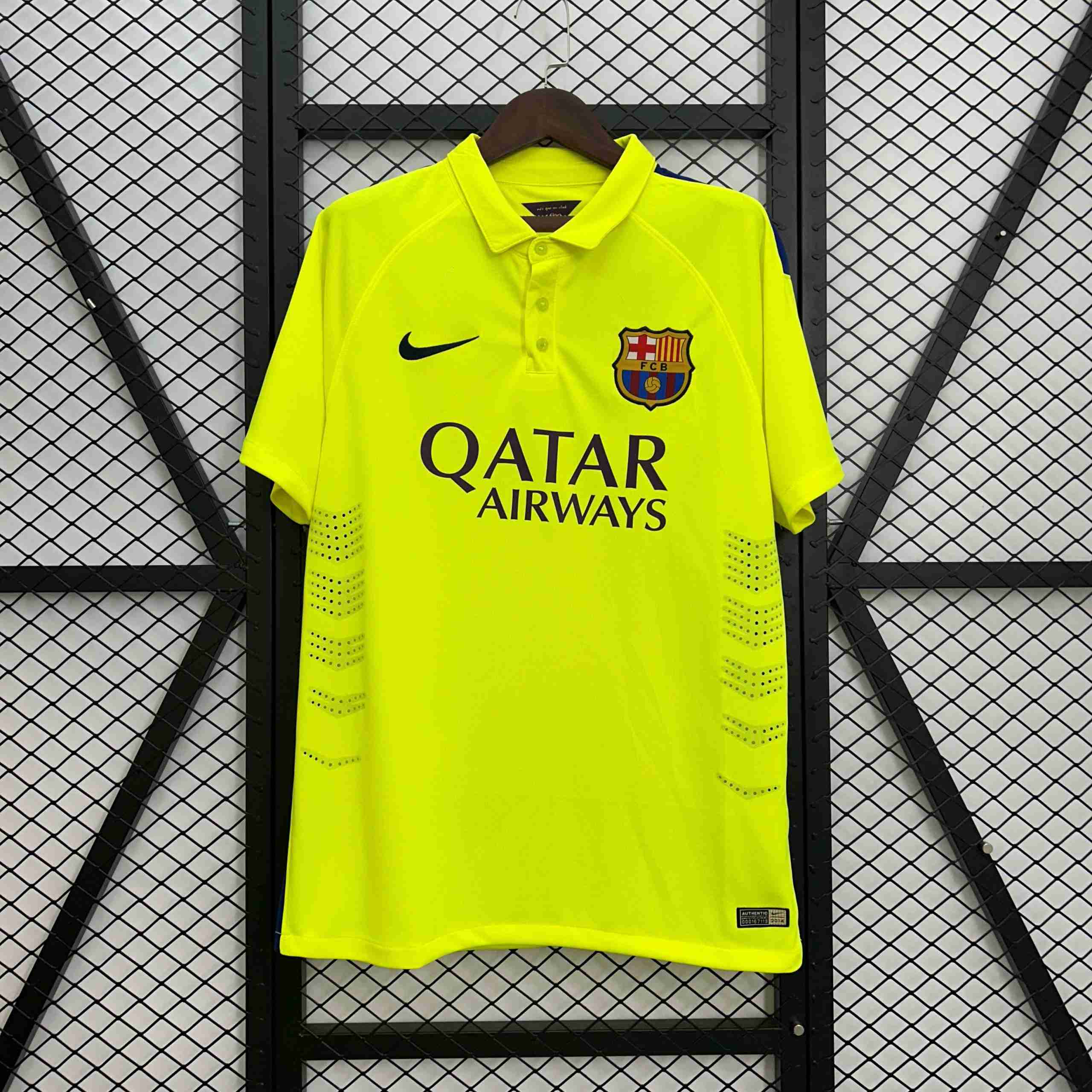 Camiseta Barcelona 3ª Retro 2014-2015 Tailandia Equipacion FC Barcelona Tercera Retro 2014 2015