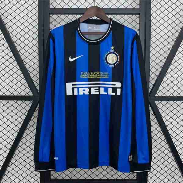 Tailandia Camiseta Inter Milan 1ª Retro ML 2009-2010 Tailandia Equipacion Inter Milan Primera Manga Larga Retro 2009 2010