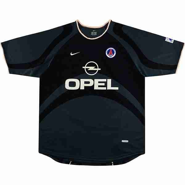 Tailandia Camiseta Paris Saint Germain 3ª Retro 2001 Negro Tailandia Equipacion Paris Saint Germain Tercera Retro 2001 Negro