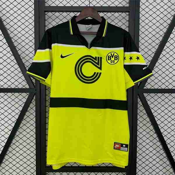 Tailandia Camiseta Dortmund 1ª Retro 1996-1997 Thailandia Equipacion Borussia Dortmund Primera Retro 1996 1997