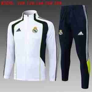Chandal Niños Real Madrid 2025 2026 Blanco Negro