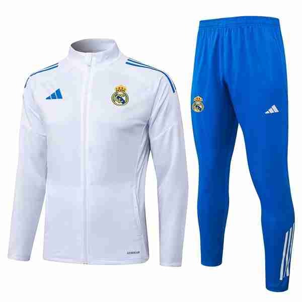 Chandal Real Madrid 2025-2026 Blanco 9 Chandal Real Madrid 2025 2026 Blanco Azul