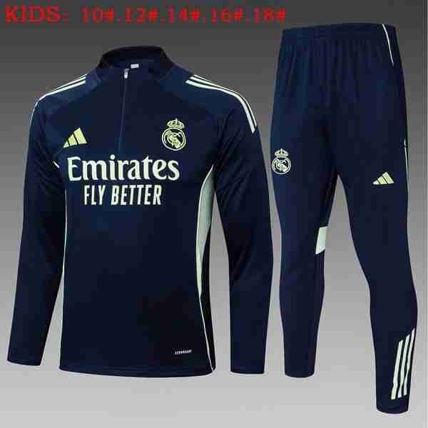 Ninos Sudadera De Training Real Madrid 2025-2026 Azul 7 Sudadera Entrenamiento Niños Real Madrid 2025 2026 Marino Azul