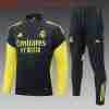 Sudadera Entrenamiento Niños Real Madrid 2025 2026 Negro Amarillo