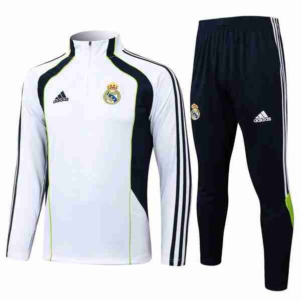 Sudadera De Training Real Madrid 2025-2026 Blanco 7 Sudadera Entrenamiento Real Madrid 2025 2026 Blanco Negro
