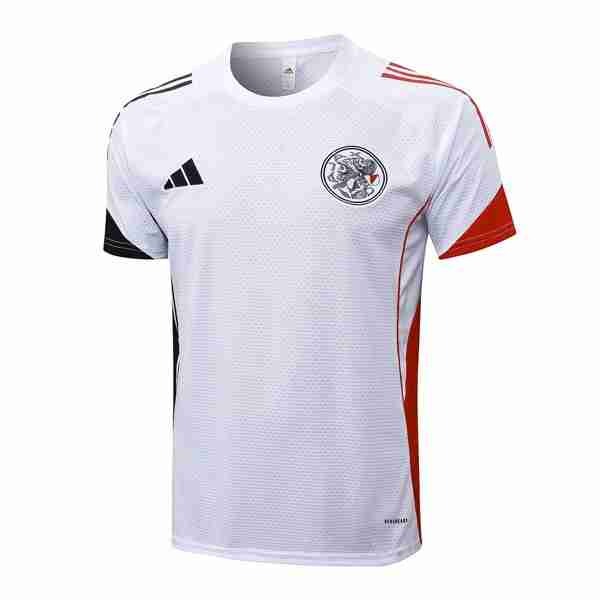 Camiseta Entrenamiento Ajax 2025-2026 Blanco 3 Tailandia Equipacion Ajax De Ámsterdam Entrenamiento 2025 2026 Blanco
