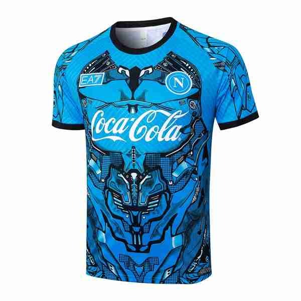 Camiseta Entrenamiento Napoli 2025-2026 Azul 3 Tailandia Equipacion Napoli Entrenamiento 2025 2026 Azul