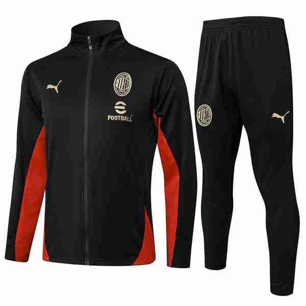 Chandal AC Milan 2025-2026 Negro Rojo Chandal AC Milan 2025 2026 Negro Rojo