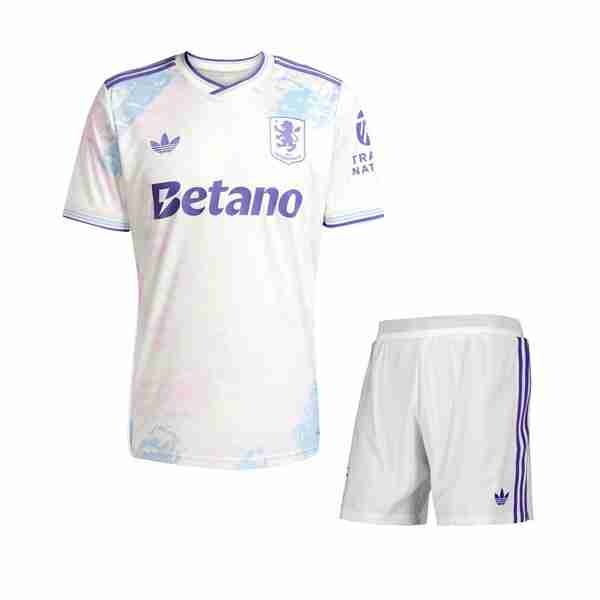Camiseta Aston Villa 3ª Niño 2025-2026 Equipacion Aston Villa Conjunto Niño Tercera 2025 2026