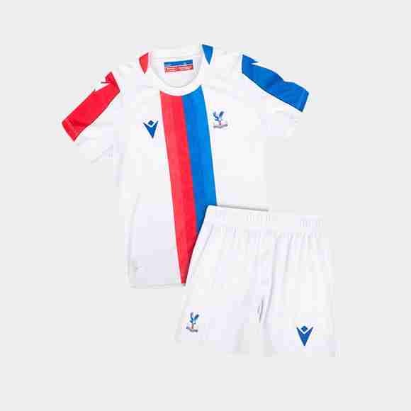 Camiseta Crystal Palace 2ª Niño 2025-2026 Blanco Equipacion Crystal Palace Conjunto Niño Segunda 2025 2026 Blanco