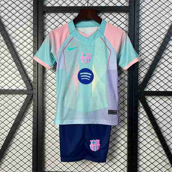 Camiseta Barcelona Special Edition Niño 2025-2026 Verde Equipacion FC Barcelona Especial Conjunto Niño 2025 2026 Verde