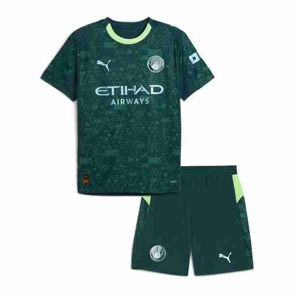 Camiseta Manchester City EA SPORTS Niño 2025-2026 Equipacion Manchester City Conjunto Niño Cuarta 2025 2026