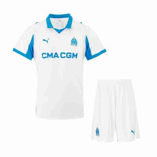 Camiseta Marsella 1ª Niño 2025-2026 Equipacion Olympique Marsella Conjunto Niño Primera 2025 2026