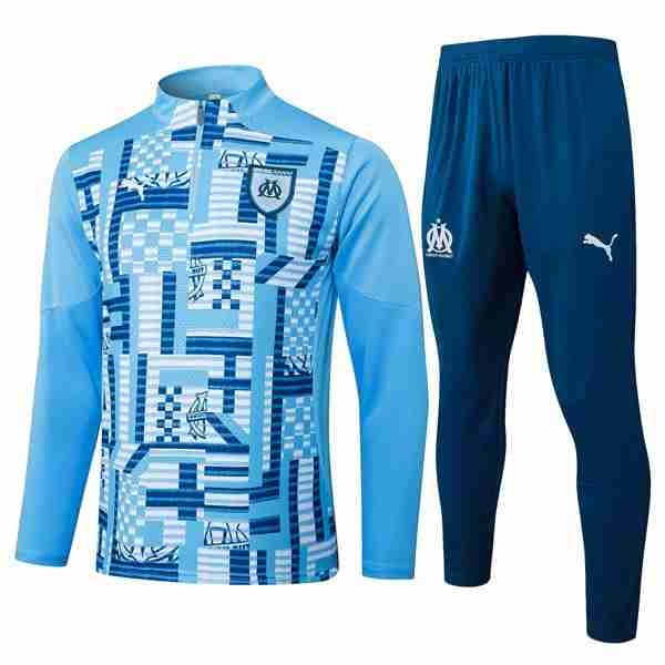 Sudadera De Training Marsella 2025-2026 Azul Sudadera De Entrenamiento Olympique Marsella 2025 2026 Azul