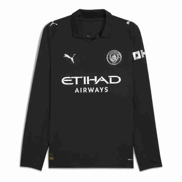 Tailandia Camiseta Manchester City 2ª ML 2025-2026 Tailandia Equipacion Manchester City Segunda Manga Larga 2025 2026
