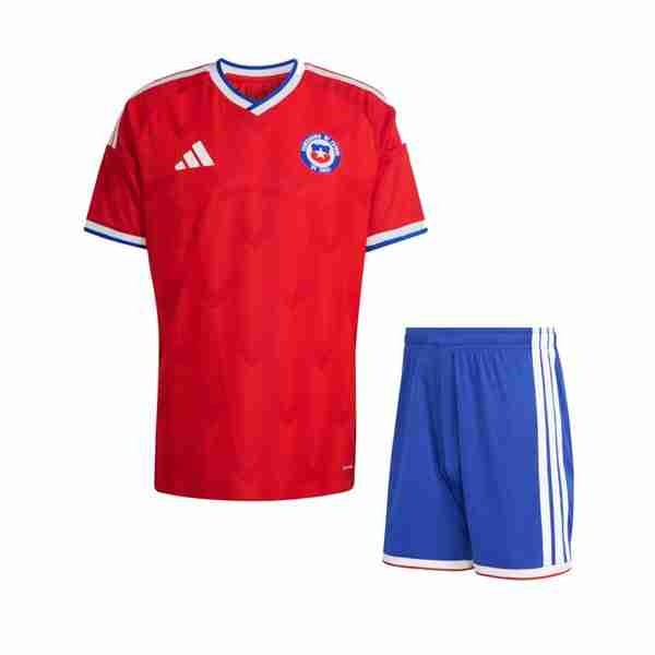 Camiseta Chile 1ª Niño 2026 Equipacion Chile Conjunto Niños Primera 2026