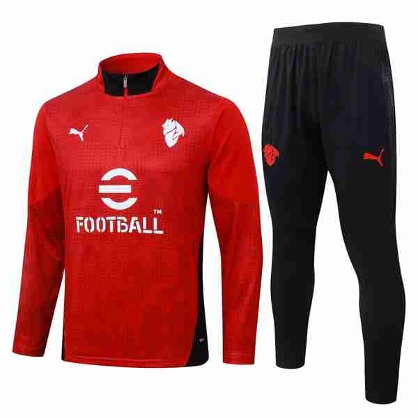 Sudadera De Training AC Milan 2026-2027 Rojo Sudadera Entrenamiento AC Milan 2026 2027 Rojo
