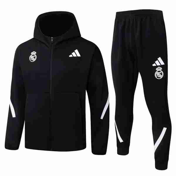 Chandal Con Capucha Real Madrid 2026-2027 Negro Chandal Con Capucha Real Madrid 2026 2027 Negro