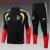 Sudadera Entrenamiento Niños Alemania 2026 2027 Negro Rojo