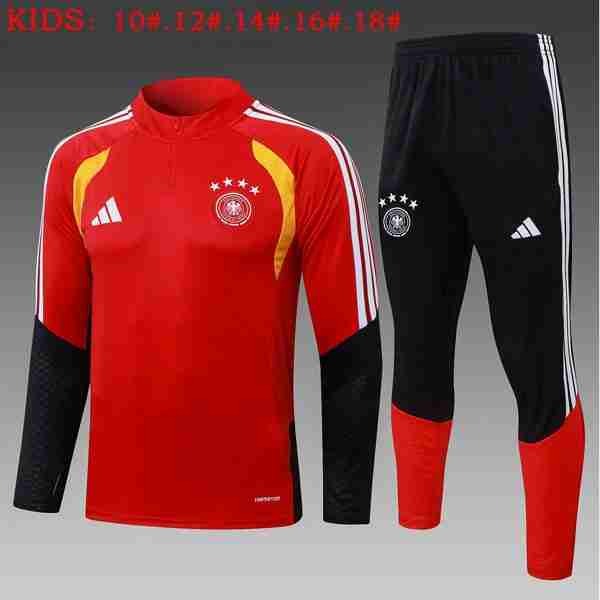 Ninos Sudadera De Training Alemania 2026-2027 Rojo Sudadera Entrenamiento Niños Alemania 2026 2027 Rojo