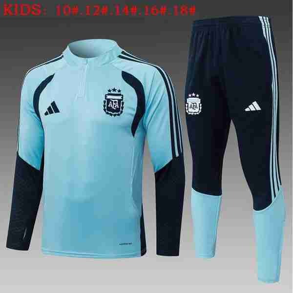 Ninos Sudadera De Training Argentina 2026-2027 Azul 2 Sudadera Entrenamiento Niños Argentina 2026 2027