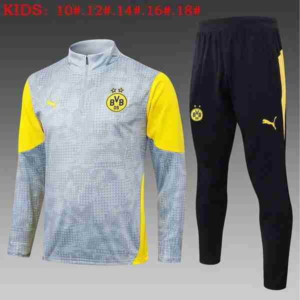 Ninos Sudadera De Training Borussia Dortmund 2026-2027 Gris Sudadera Entrenamiento Niños Borussia Dortmund 2026 2027 Gris