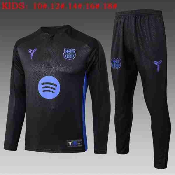 Ninos Sudadera De Training Barcelona 2026-2027 Negro 2 Sudadera Entrenamiento Niños FC Barcelona 2026 2027 Negro