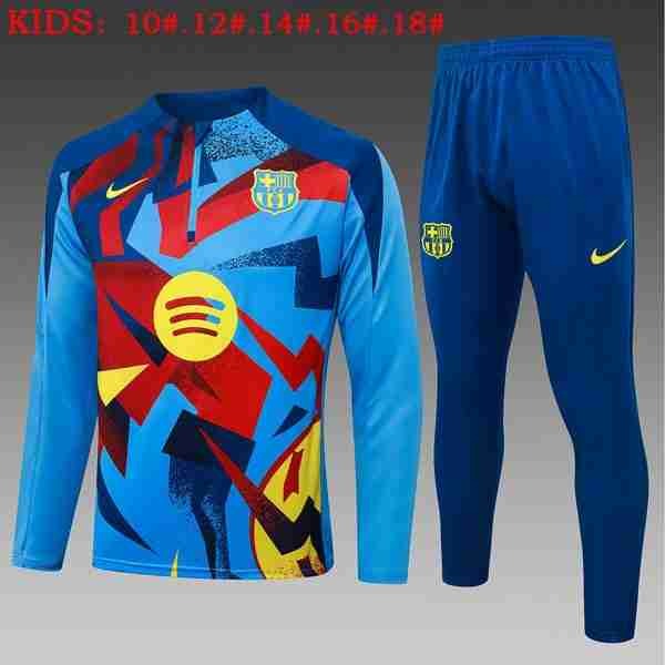 Ninos Sudadera De Training Barcelona 2026-2027 Azul 5 Sudadera Entrenamiento Niños FC Barcelona 2026 2027