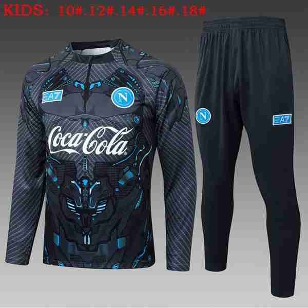 Ninos Sudadera De Training Napoli 2026-2027 Gris Sudadera Entrenamiento Niños Napoli 2026 2027 Gris