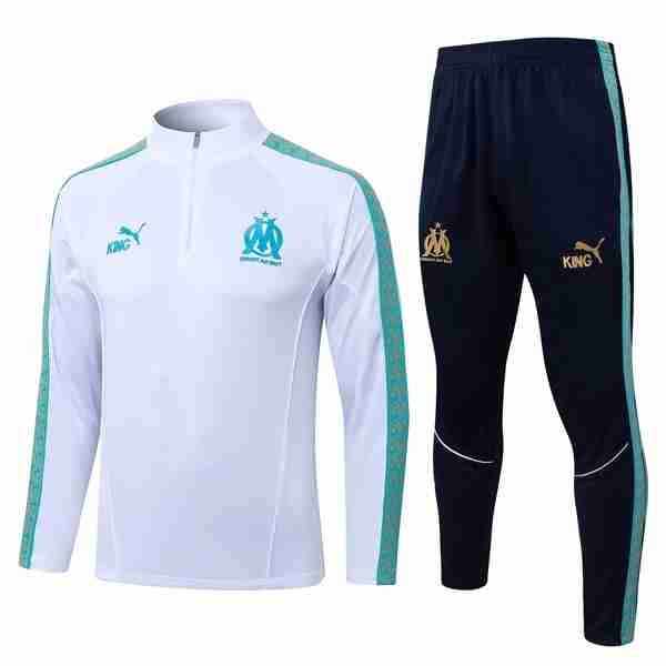Sudadera De Training Marsella 2026-2027 Blanco Sudadera Entrenamiento Olympique Marsella 2026 2027 Blanco