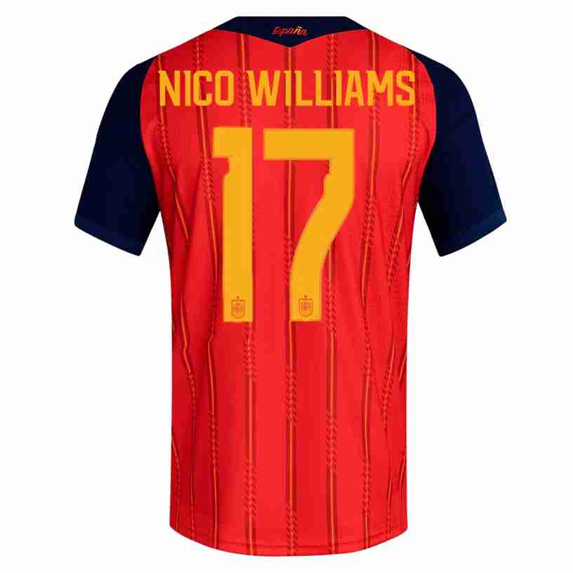 NICO WILLIAMS NO.17 Equipacion España Primera 2026-Versión Jugador NICO WILLIAMS NO.17 Equipacion España Primera 2026-Versión Jugador