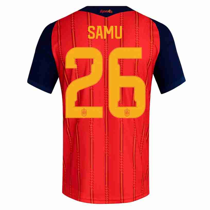 NO.26 SAMU Equipacion España Primera 2026-Versión Jugador NO.26 SAMU Equipacion España Primera 2026-Versión Jugador