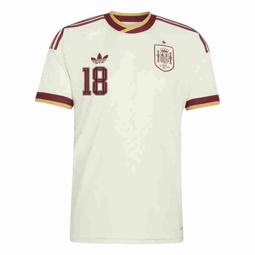 ZUBIMENDI NO.18 Equipacion España Segunda 2026-Versión Jugador_1 ZUBIMENDI NO.18 Equipacion España Segunda 2026-Versión Jugador_1